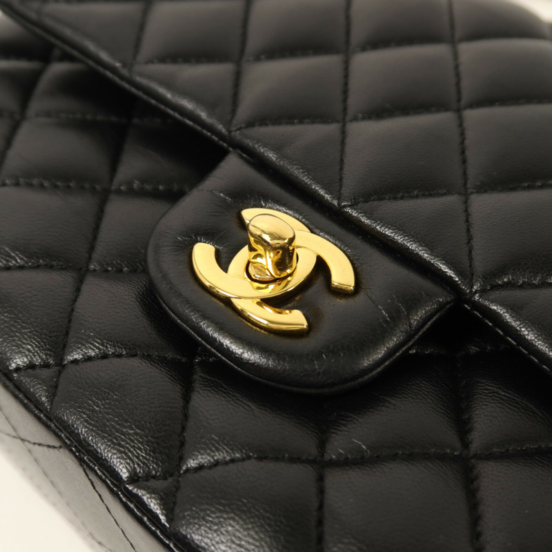 CHANEL 羊皮皮革Classic 25鏈帶肩背袋-9