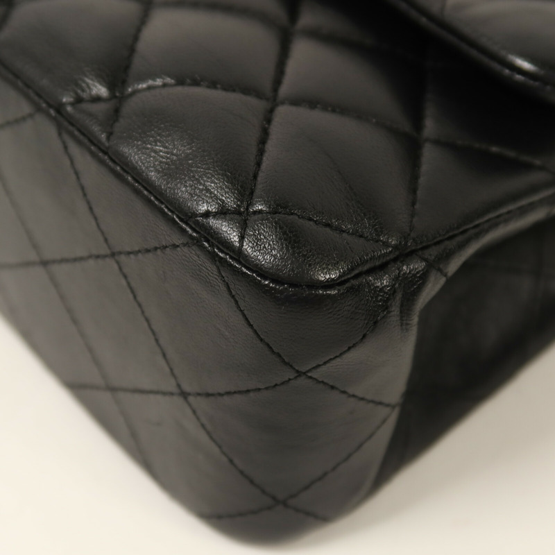 CHANEL 羊皮皮革Classic 25鏈帶肩背袋-11