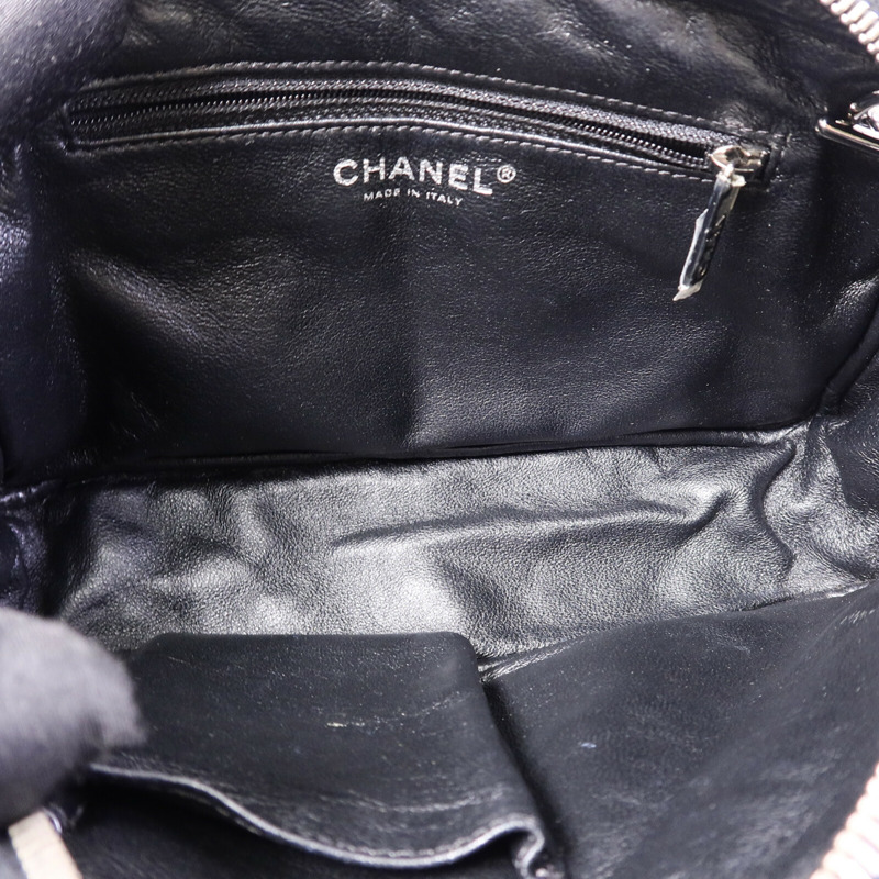 CHANEL 漆皮皮革2.55鏈帶肩背袋-4