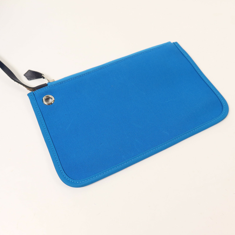 HERMES 帆布Herbag PM手挽肩背兩用袋Bleu Zanzibar-15