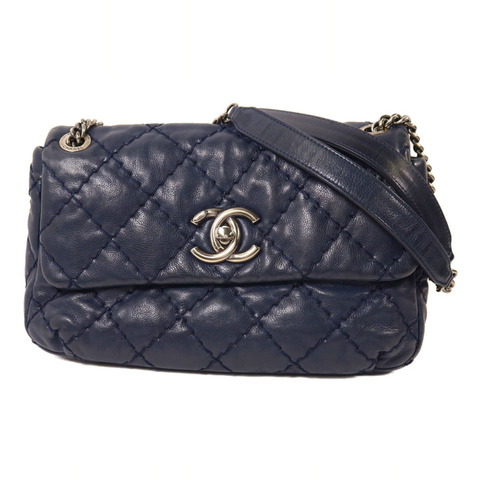 CHANEL 牛皮皮革Classic Flap鏈帶手挽肩背兩用袋