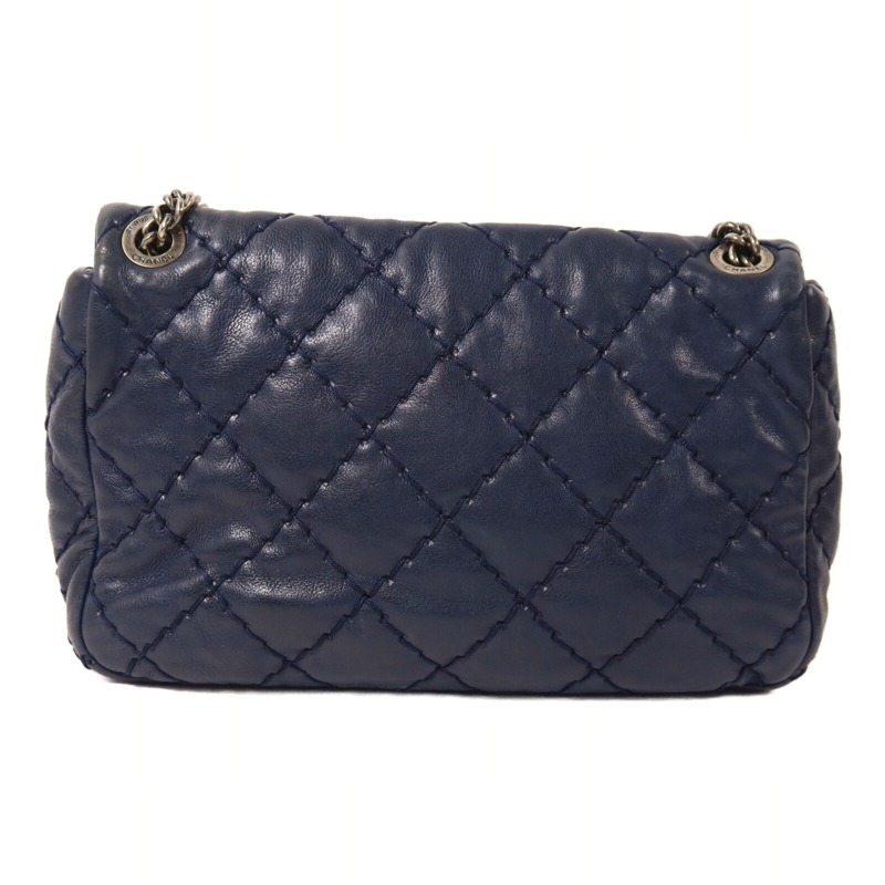 CHANEL 牛皮皮革Classic Flap鏈帶手挽肩背兩用袋-1