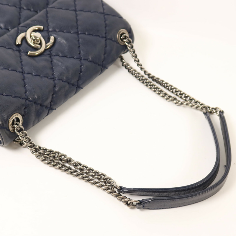 CHANEL 牛皮皮革Classic Flap鏈帶手挽肩背兩用袋-7