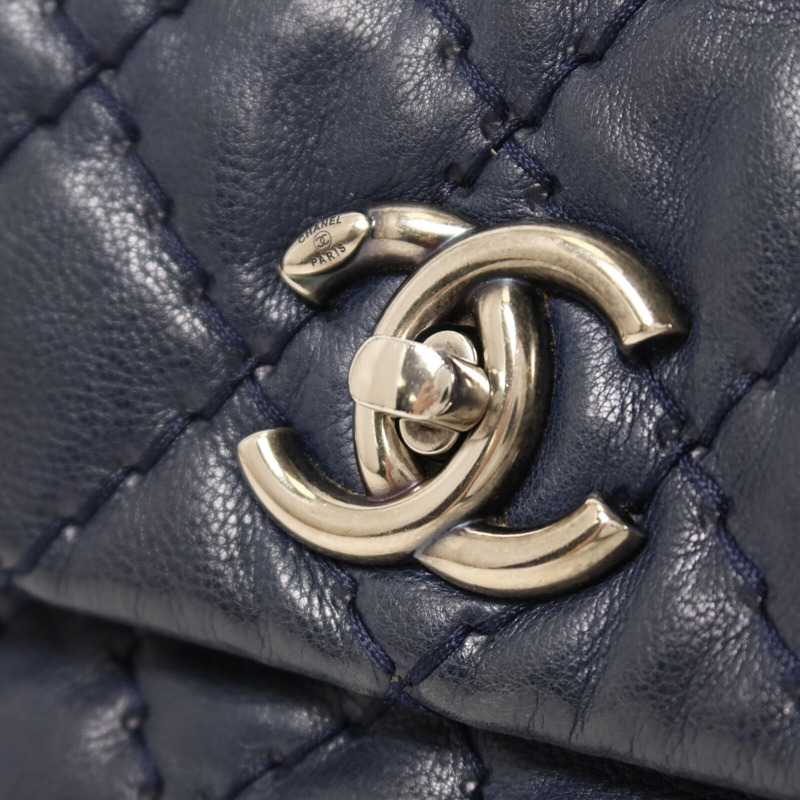 CHANEL 牛皮皮革Classic Flap鏈帶手挽肩背兩用袋-10