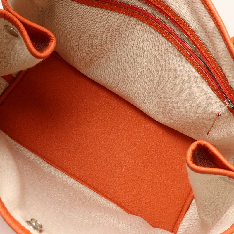 HERMES Negonda皮革Garden Party PM手挽袋Feu-4