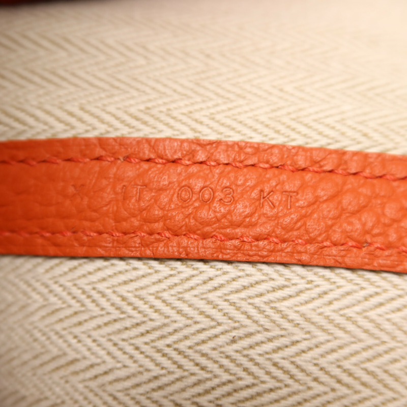 HERMES Negonda皮革Garden Party PM手挽袋Feu-6