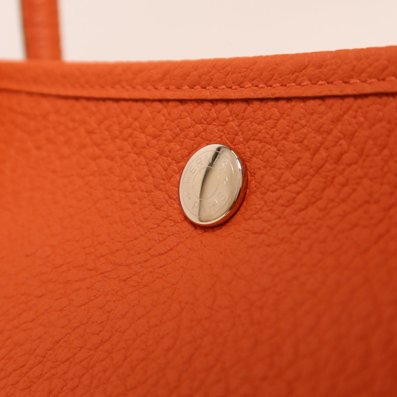 HERMES Negonda皮革Garden Party PM手挽袋Feu-9