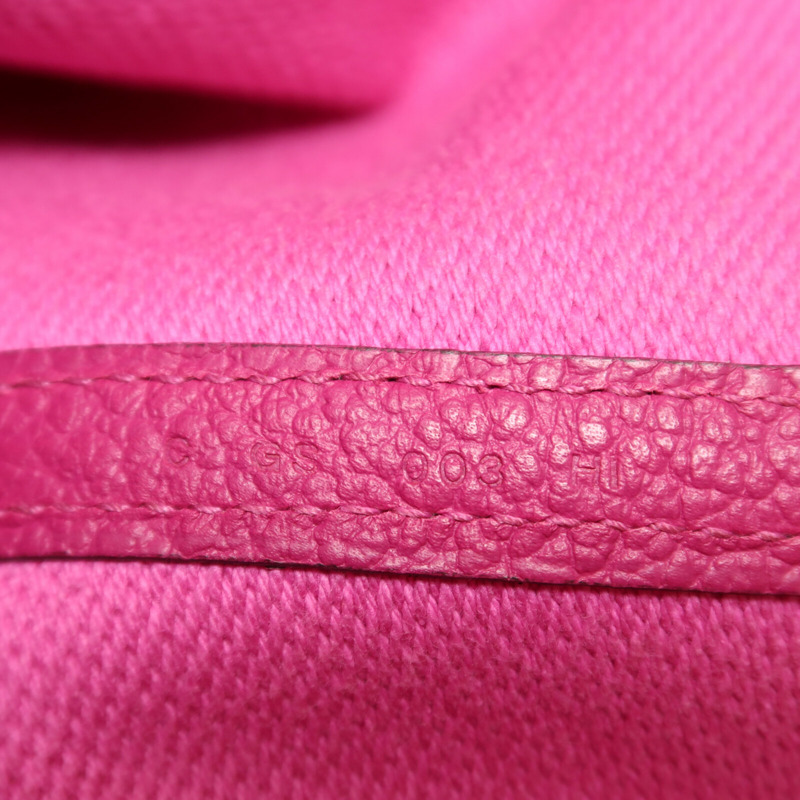 HERMES Toile H帆布Garden Party PM手挽袋Rose Pourpre-6