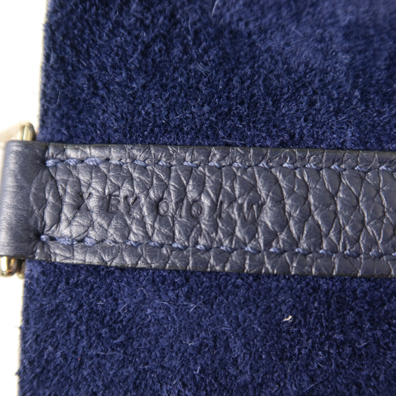 HERMES Clemence皮革Picotin MM扣手挽袋Bleu Nuit-6