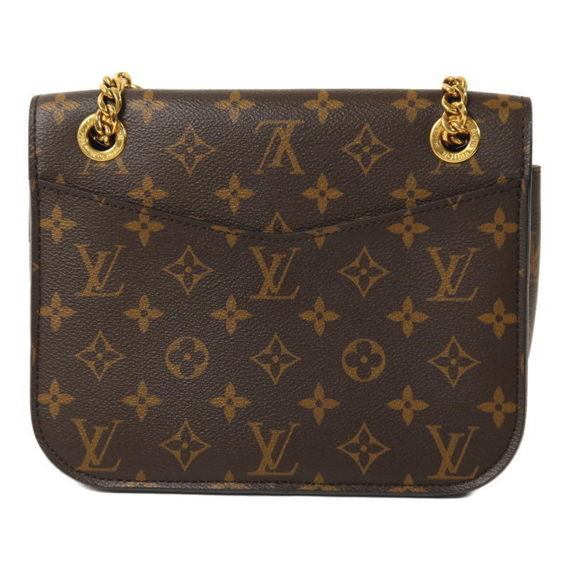LOUIS VUITTON Monogram Passy鏈帶肩背袋-1