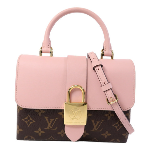 LOUIS VUITTON Monogram Locky BB金扣手挽肩背兩用袋