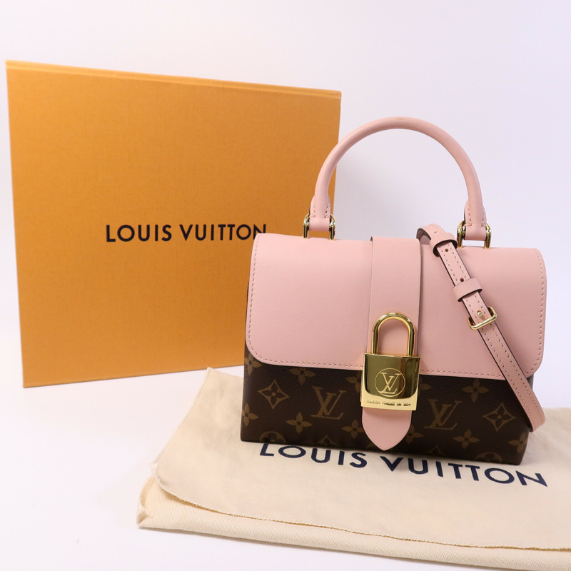 LOUIS VUITTON Monogram Locky BB金扣手挽肩背兩用袋-7
