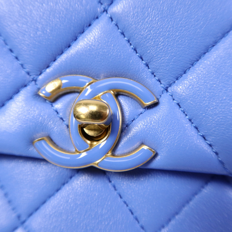 CHANEL 羊皮皮革Chain Shoudler Bag鏈帶肩背袋-14