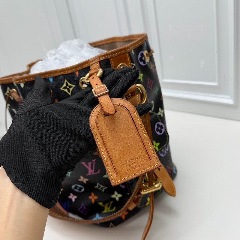 路易威登/Louis Vuitton 村上隆黑三彩Noé水桶包-5