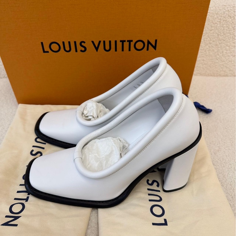 LV 白色大頭鞋 39 碼 僅試穿-9
