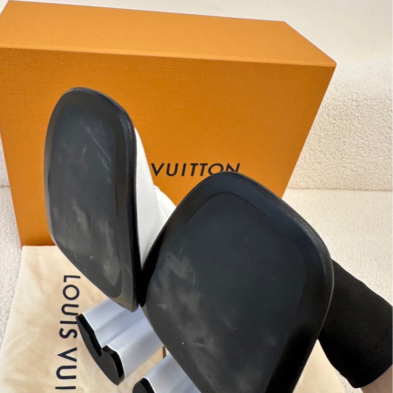 LV 白色大頭鞋 39 碼 僅試穿-10