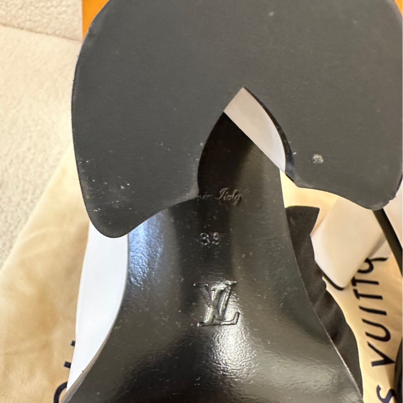LV 白色大頭鞋 39 碼 僅試穿-12