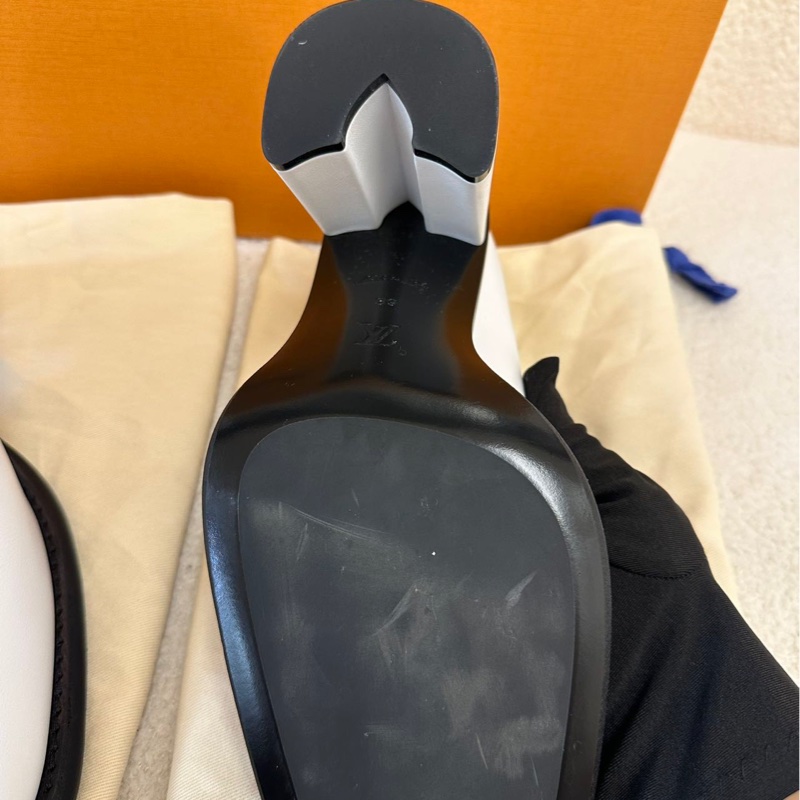 LV 白色大頭鞋 39 碼 僅試穿-14