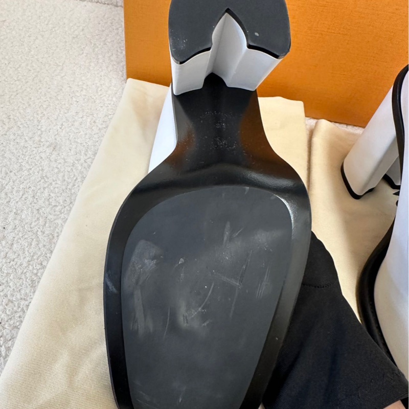 LV 白色大頭鞋 39 碼 僅試穿-15