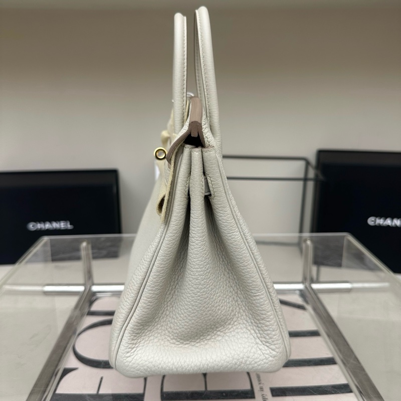 🔥【99新】🆕愛馬仕hermes birkin25 冰川白金扣u刻  22年票 ❤️正品保障-1