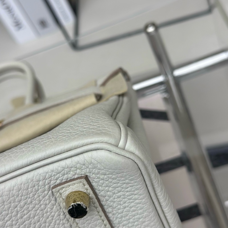🔥【99新】🆕愛馬仕hermes birkin25 冰川白金扣u刻  22年票 ❤️正品保障-6