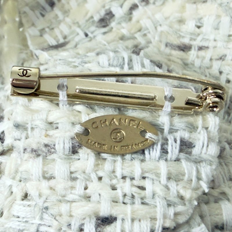 CHANEL 中古 山茶花 胸針-9