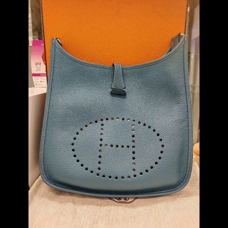 Hermes Evelyne 29
牛仔藍色白線-1