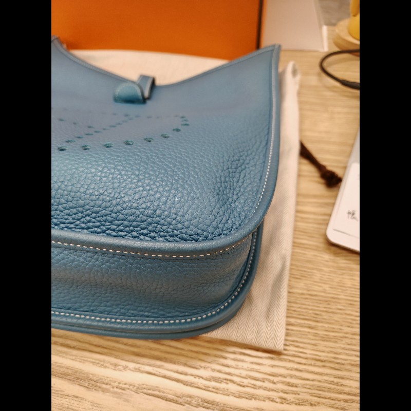 Hermes Evelyne 29
牛仔藍色白線-5