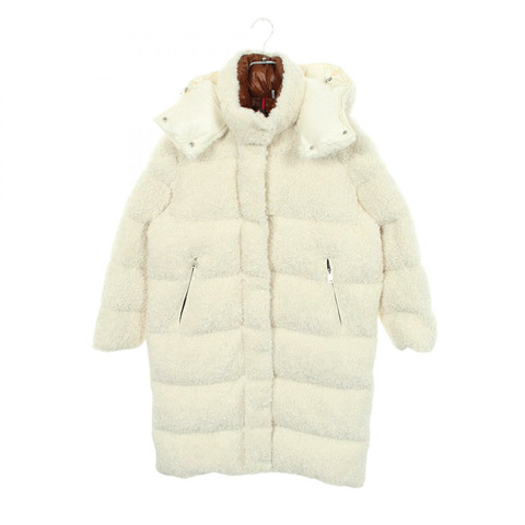 MONCLER HAINARDIA 長版羽絨外套 1C00059 聚酯纖維 白色 二手 女款 #2
