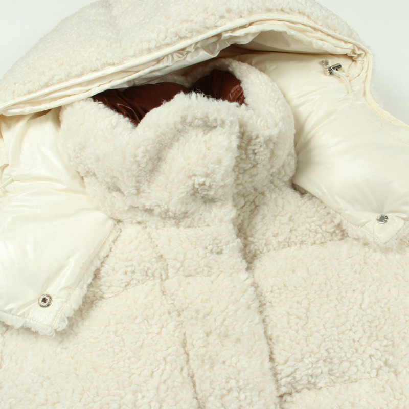 MONCLER HAINARDIA 長版羽絨外套 1C00059 聚酯纖維 白色 二手 女款 #2-7