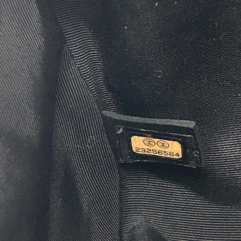 Chanel 雙 C 絎縫皮革翻蓋鏈條把手鏈帶手提包肩背包 A98549-30