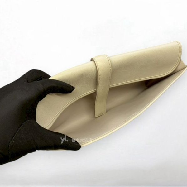 A13199-HERMES Jige Elan 29 clutch奶油白H手拿包-5