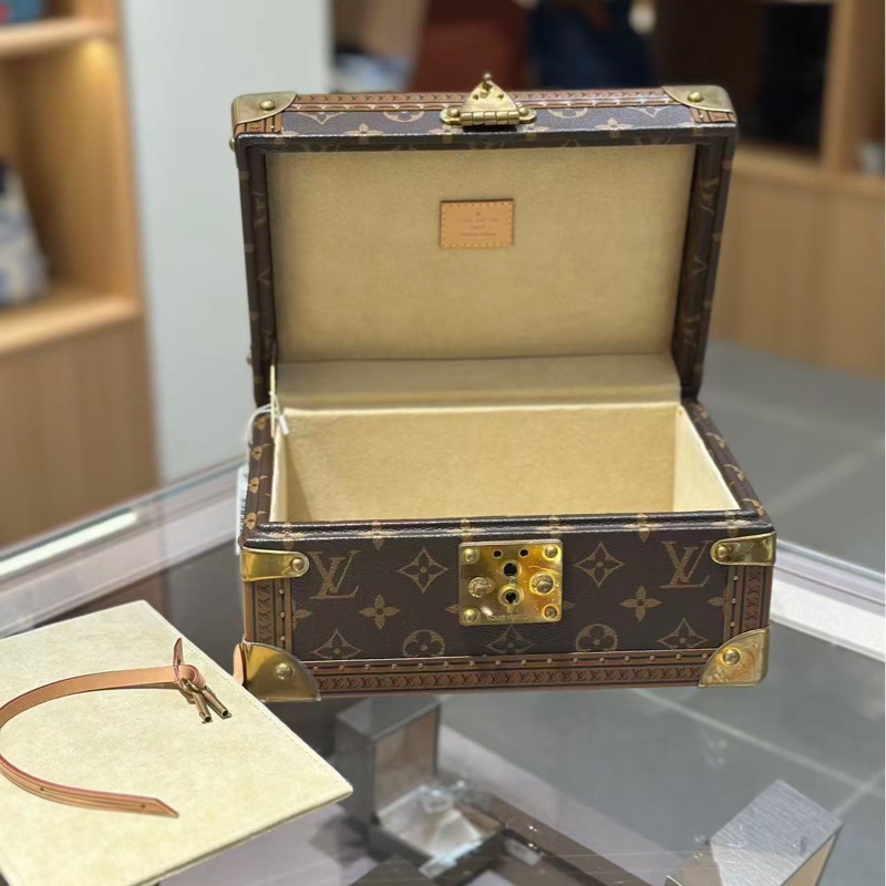 LV路易威登 經典Coffret Tresor24老花收納箱 硬箱子 尺寸：24x13x17cm 編碼款-2