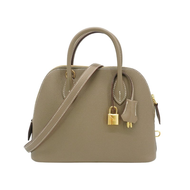 Hermes Bolide 25 Epsom 牛皮手提斜背二用包(大象灰)-0