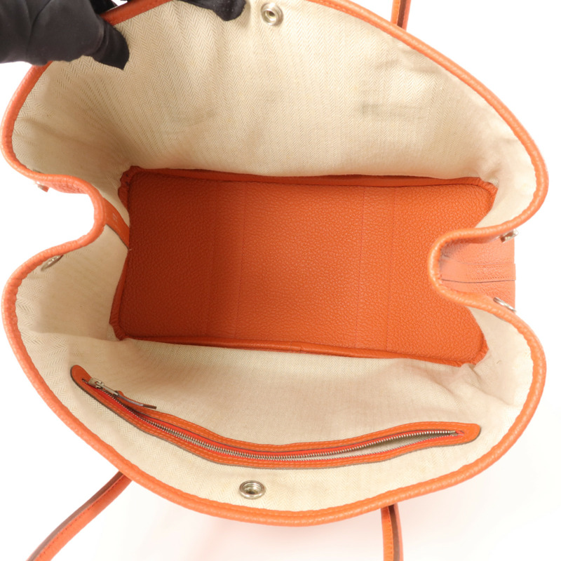 HERMES Negonda皮革Garden Party PM手挽袋Sanguine-4