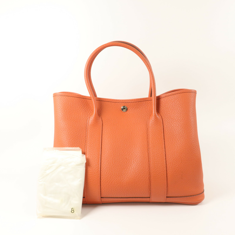 HERMES Negonda皮革Garden Party PM手挽袋Sanguine-8