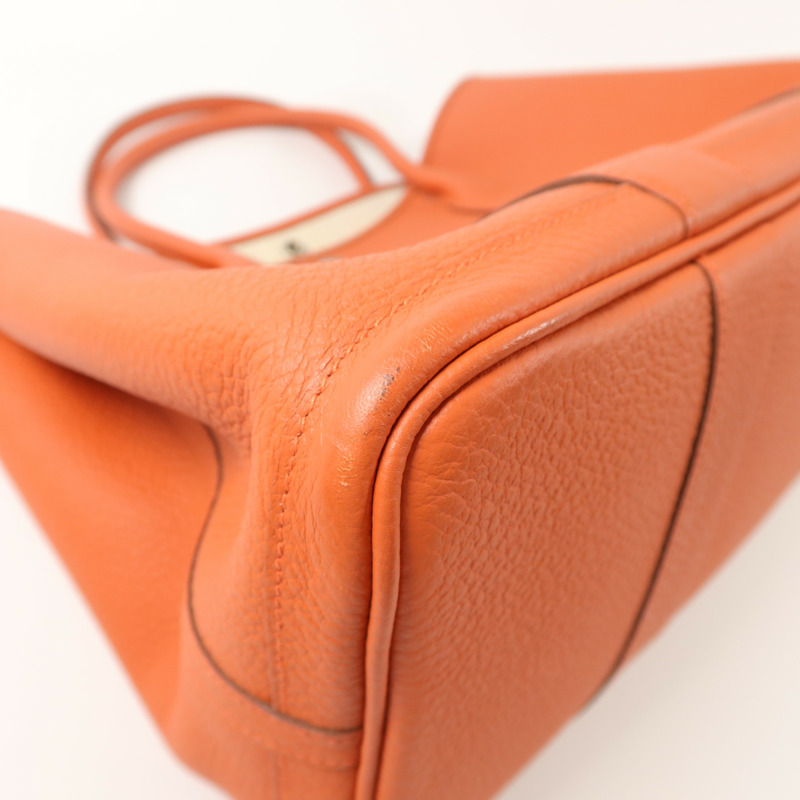 HERMES Negonda皮革Garden Party PM手挽袋Sanguine-12