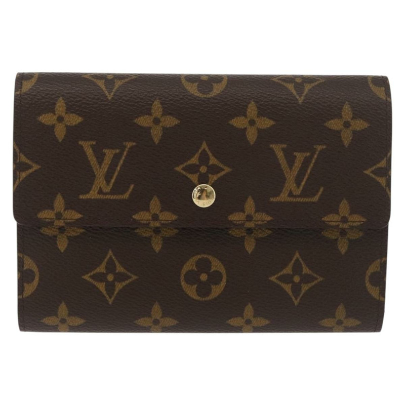 【日本直送】路易威登 Monogram Porte Tresor Etui Papie 錢包 M61202 LV Auth 179770V-12