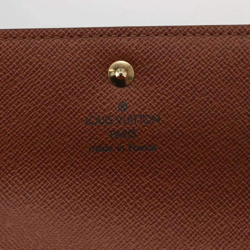 【日本直送】路易威登 Monogram Porte Tresor Etui Papie 錢包 M61202 LV Auth 179770V-18