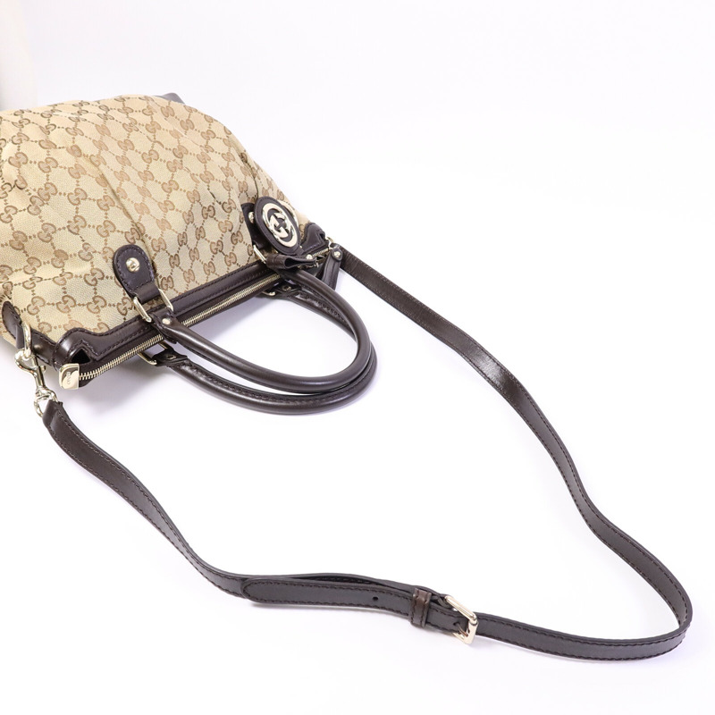 GUCCI 帆布2 Way Shoulder Bag手挽肩背兩用袋-8