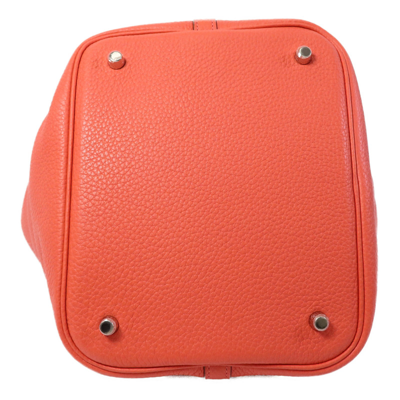 HERMES Clemence皮革Picotin MM扣手挽袋Rose Jaipur-3