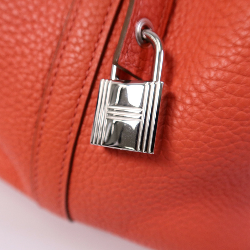 HERMES Clemence皮革Picotin MM扣手挽袋Rose Jaipur-6