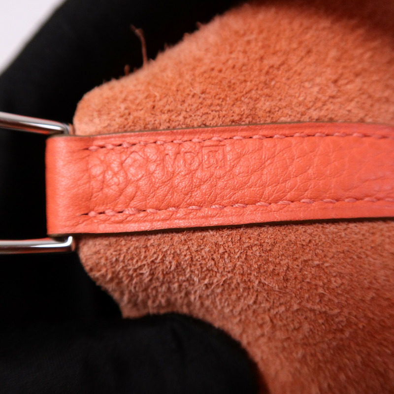 HERMES Clemence皮革Picotin MM扣手挽袋Rose Jaipur-7