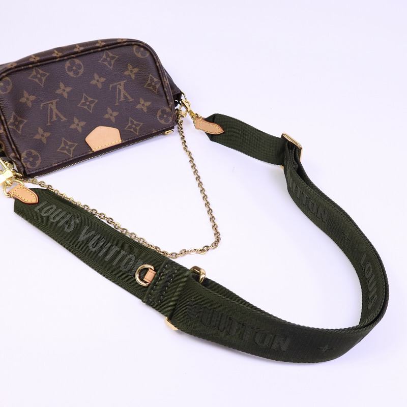 LOUIS VUITTON Monogram Multi Pochette Accessoires金扣肩背袋-8