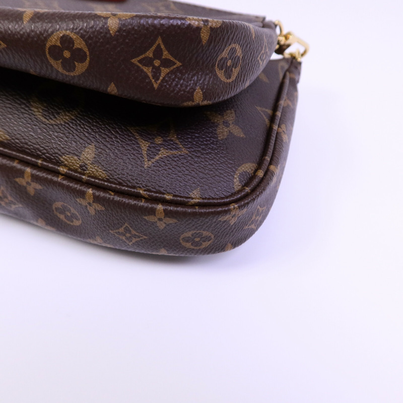 LOUIS VUITTON Monogram Multi Pochette Accessoires金扣肩背袋-10