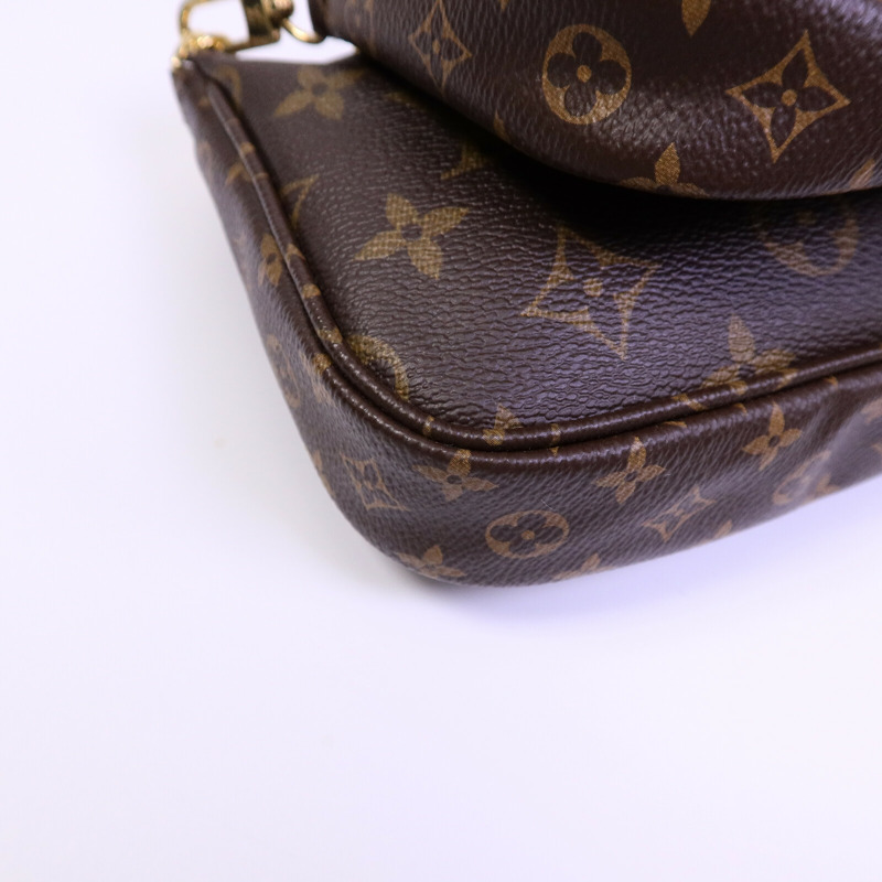 LOUIS VUITTON Monogram Multi Pochette Accessoires金扣肩背袋-11