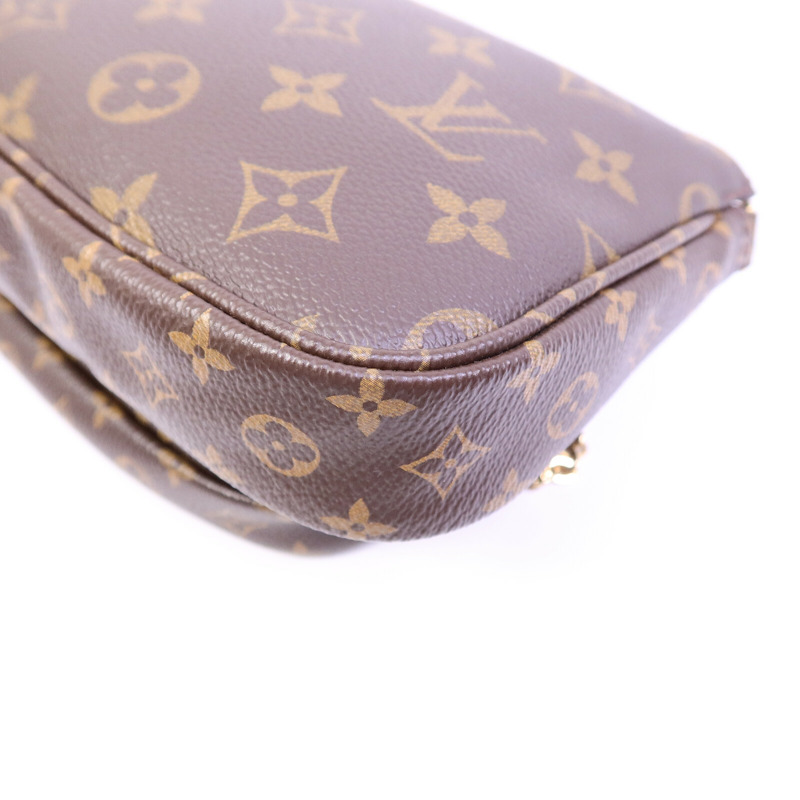 LOUIS VUITTON Monogram Multi Pochette Accessoires金扣肩背袋-12