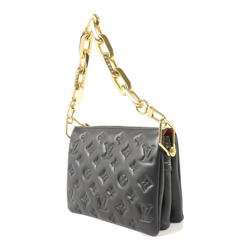 LOUIS VUITTON Monogram Embossed Puffy Coussin BB鏈帶手挽肩背兩用袋-2