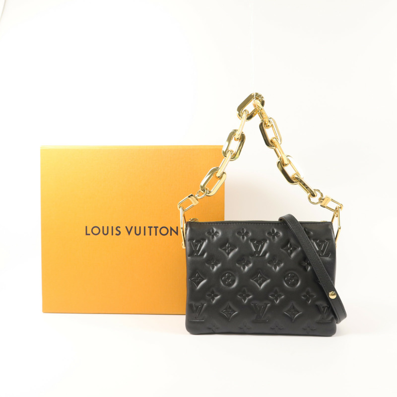 LOUIS VUITTON Monogram Embossed Puffy Coussin BB鏈帶手挽肩背兩用袋-8