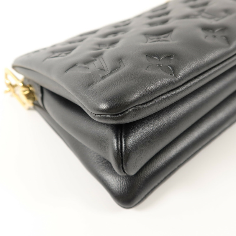 LOUIS VUITTON Monogram Embossed Puffy Coussin BB鏈帶手挽肩背兩用袋-12
